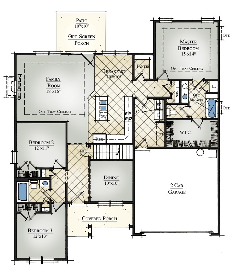 Camelia - Single Story House Plans