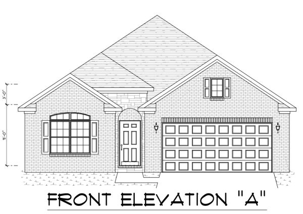 Magnolia Elv A - Single Story House Plans in KY & IN