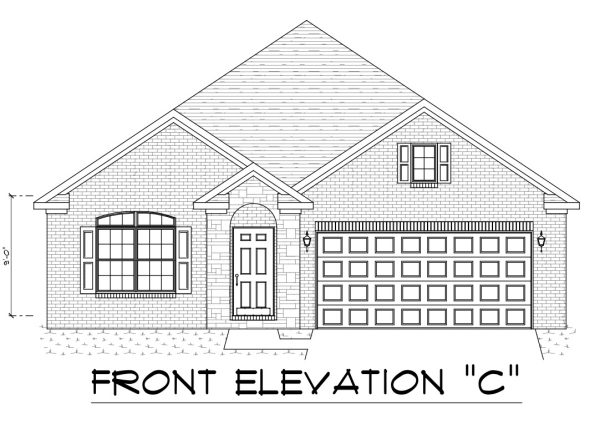 Magnolia Elv C - Single Story House Plans in KY & IN