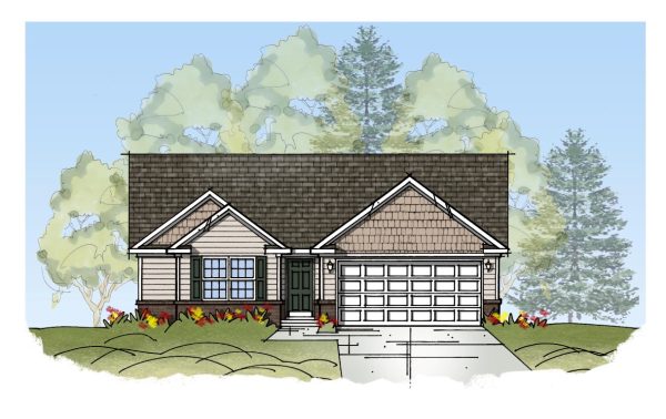 Baywood Elv C - Single Story House Plans in KY