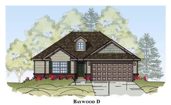 Baywood Elv D - Single Story House Plans in KY