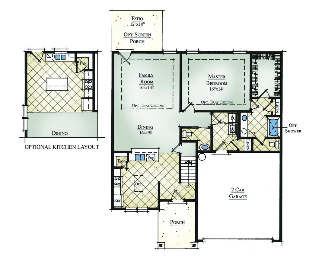 Beaumont 1st FL - 2 Story House Plans