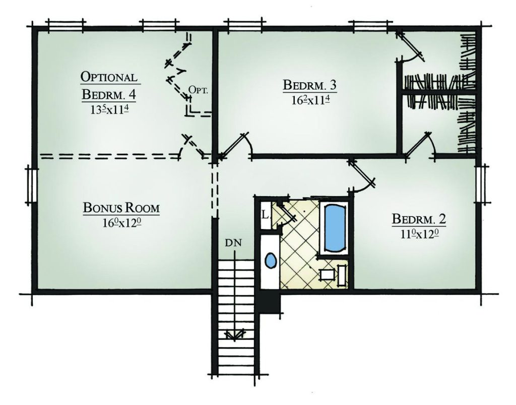 Beaumont 2nd FL - 2 Story House Plans