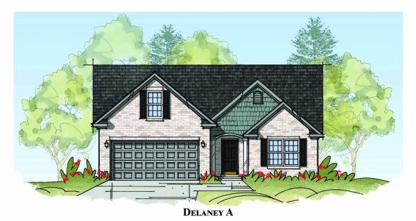 Delaney - Single Story House Plans in KY & IN