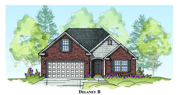 Delaney Elv B - Single Story House Plans in KY & IN