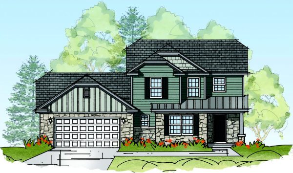 Dresden - 2 Story House Plans in KY & IN