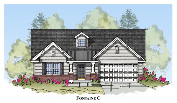 Fontaine Elv C - 2 Story House Plans in KY & IN