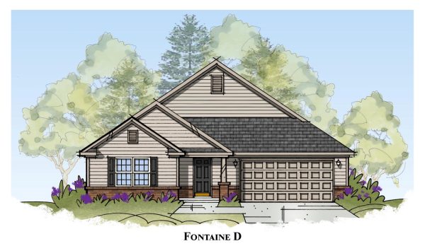 Fontaine Elv D - 2 Story House Plans in KY & IN