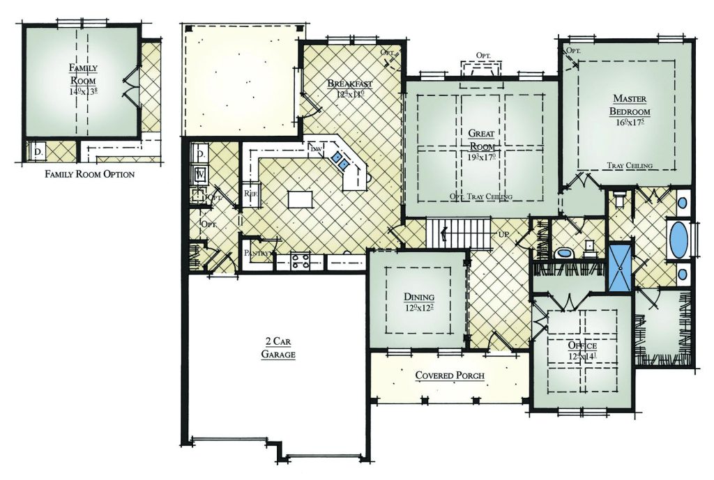 Lexington 1st Floor - 2 Story House Plans in IN