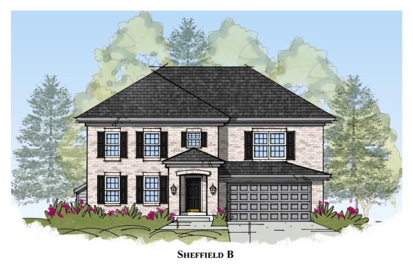 Sheffield Elv B - 2 Story House Plans in KY & IN