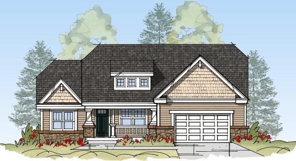Turfway ll Craftsman - Single Story House Plans in IN