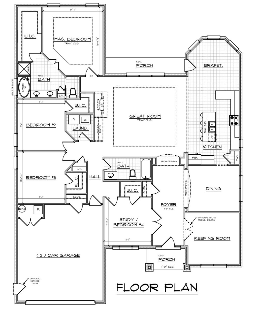 Truman - Single Story House Plans in IN