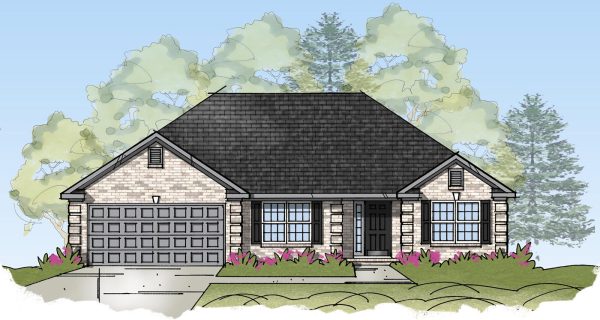 Turfway ll - Single Story House Plans in IN