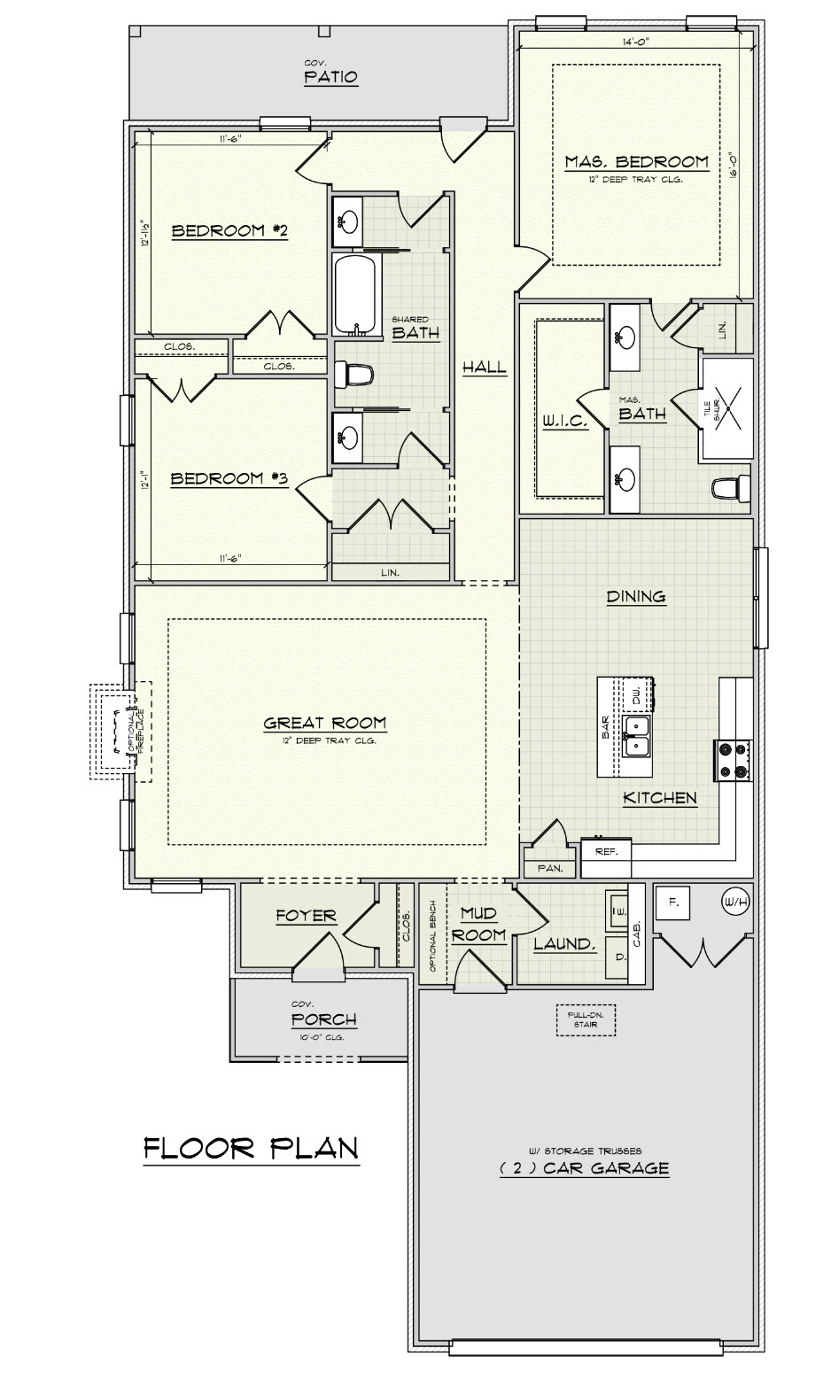 Woodland - Single Story House Plans in KY